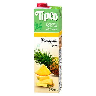 Tipco 100%鳳梨汁, 970ml, 1個