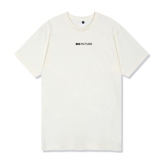 Billact Big Picture 小標誌短袖T恤, 象牙白