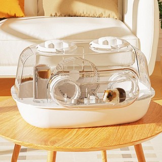 Lanboer 倉鼠Double Cat一體式籠子, 1個, 白色