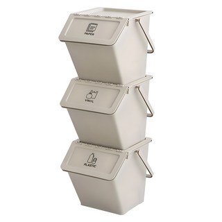 Nature Living Modern Daily 加深型回收分類桶, 淺褐色