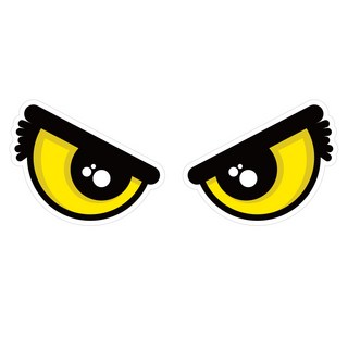 Mungkiwoldeu 維持安全車距 大型反光貼紙 集中003, 1套, 混合顏色