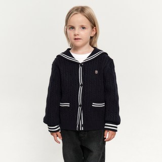 MaritheFrancoisGirbaud 兒童W麻花水手領針織外套