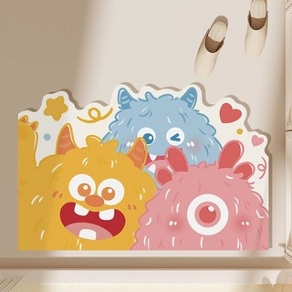 軟珪藻土地墊, 三隻毛怪, 2個