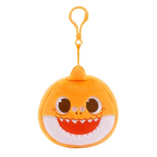 碰碰狐鯊魚寶寶包掛鉤 鯊魚奶奶, 橘色, 10cm