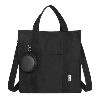 MIC CORN 斜背托特包 MTZ16222, 黑色