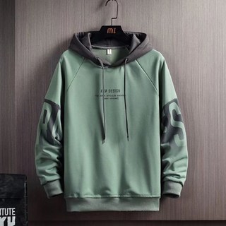 JTL 男士袖子亮點設計撞色連帽T恤