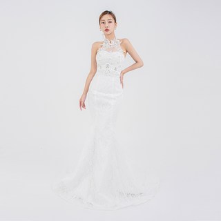 lilydress Roaje 透膚魚尾線條洋裝 LDW08