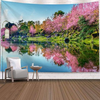 알로데 선샤인 해변 풍경 벽 장식 폴리에스텔 패브릭포스터, 04