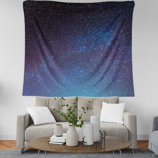 Funnyseller 星夜天空室內裝飾掛布, 極光藍