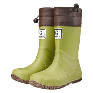 GUDETU 谷德兔 女款 簡約時尚防水防滑耐磨中筒雨靴 C200