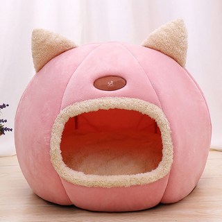 DING DONG PET 貓咪胖胖貓冬季躲藏屋坐墊窩, 粉紅色, 1個