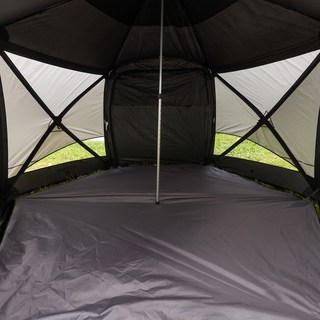 IDOOGEN 六角地面墊 防水布 一般型 八角形/八角形MAX/半角形MAX適用, 黑色