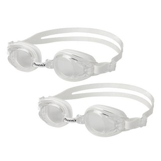 Phoenix 兒童無鏡面泳鏡 PN-509J, 1組, 白色+白色