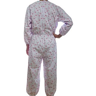 메디코 뒷지퍼 성인우주복 L, 핑크국화, 1세트