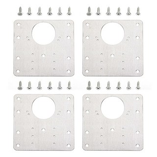 ZIO-BIZ 不鏽鋼方形鉸鏈加固板螺絲全套 4件, 1組