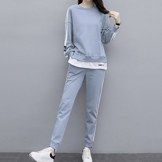 PEONIST 女款運動休閒上衣 + 長褲套裝