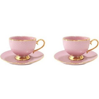 Belluz Casa Vincent 雙人咖啡杯組, 1套, 粉色