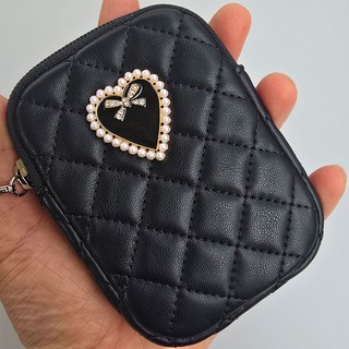 女性用水鑽蝴蝶結愛心3入皮革煙盒