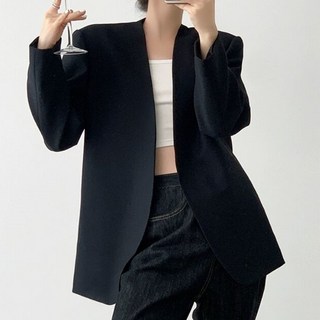 Sonieuo 女款時尚無領外套