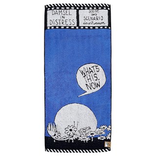 MARUSHIN 丸真 Moomin漫畫毛巾 棉紗, 藍色, 1條