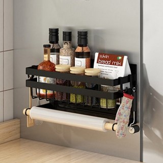 21C Trend 磁吸多功能冰箱收納架, 黑色, 1個