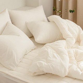 shez Home 奶昔水洗薄被 韓國製, 乳白色