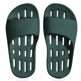 DEARCUS 兒童 EVA 浴室拖鞋, 1雙, 深綠色