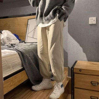 INFIOUS 男款 Mino 休閒寬版刷毛長褲