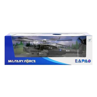 家乘生活 EAPAO阿帕契攻擊直升機模型玩具 軍事系列, 黑色, 不適用, 1入