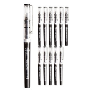 morning glory Pro Mach 筆 0.38mm, 黑色, 12個