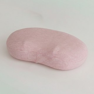 Lee & Deco 頸椎支撐花生形記憶棉枕頭 枕套可分離, 1個, 粉紅色