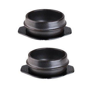 플라라 찌개솥 뚝배기 + 받침 미니 세트, 뚝배기(11.7cm), 받침(12.2cm), 2세트