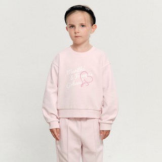 MaritheFrancoisGirbaud 兒童 W HAND WRITING LOGO CROP SWEATSHIRT