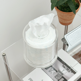 데미무드 원형 두루마리 휴지케이스, 1개