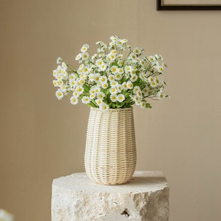 Sso&Young 母菊人造花 53cm 3入, 白色, 3個