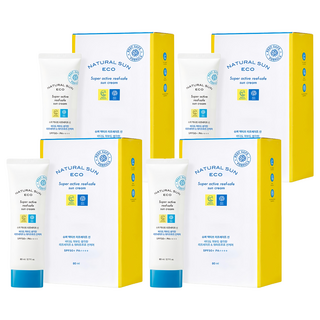 THE FACE SHOP 菲詩小舖 台灣公司貨 豔陽女神海洋友善防曬霜 SPF50+ PA+++, 80ml, 4條