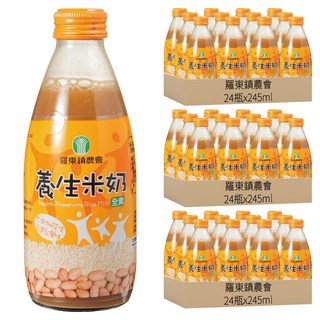 羅東鎮農會 養生米奶, 24瓶, 245ml, 72瓶