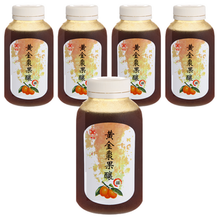 美雅宜蘭餅 黃金棗果釀 (鹹), 嚴選黃金棗三個小時熬煮, 冷熱皆可沖泡, 果肉看得見, 入菜超實用, 500g, 5瓶