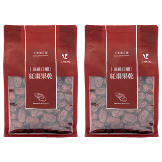 公館鄉農會 日曬台灣紅棗乾 (嚴選 無添加), 400g, 2包
