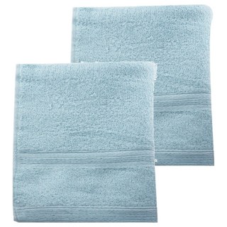 non-no 儂儂 細柔浴巾, 純棉材質 雙股紗織造 吸水快乾 親膚柔軟, 藍色, 2條