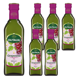 OLITALIA 奧利塔葡萄籽油 口感清爽 適合多種烹調方式, 500ml, 6瓶
