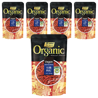 紅布朗 有機枸杞 200g, 慈心有機驗證, 肉厚粒大籽少, 有紅寶之稱, 沖泡茶飲/入菜煲湯/燉煮皆宜, 5包