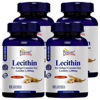 ESMOND NATURAL 愛司盟 大豆卵磷脂軟膠囊, 60顆, 1.7g, 4罐
