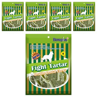 Bone plus 雙頭潔牙骨 超效S 5入 - 狗狗潔牙零食, 天然草本, 110g, 5包