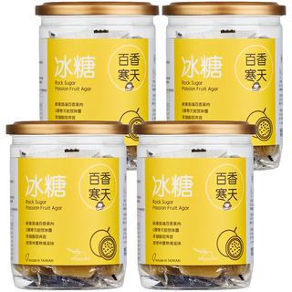 蜜思朵 冰糖百香寒天, 鮮黃飽滿百香果肉, Q彈寒天綻放味蕾, 果韻酸甜奔放, 204g, 4罐