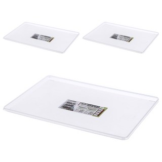 KEYWAY 聯府 大博多收納盤 TLD34-3, 透明, 3個