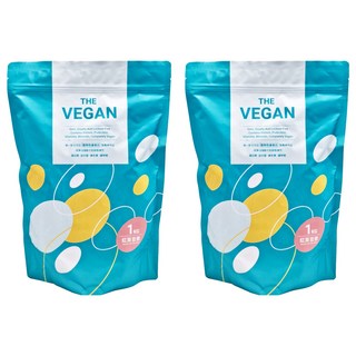 THE VEGAN 樂維根 植物性優蛋白 紅茶豆漿口味, 1kg, 2包