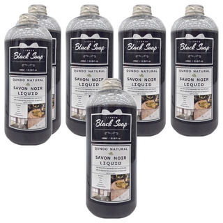 QUNDO 康朵 家事黑皂液 天然清潔 適用於地板、磁磚、家具, 1L, 6瓶