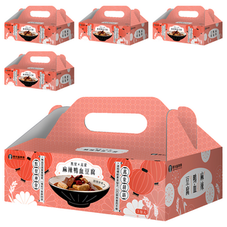 鹽水區農會 麻辣鴨血豆腐禮盒 3包, 1.8kg, 5盒