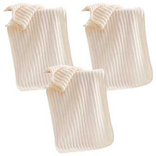 糖果絨毛 珊瑚絨材質 尺寸誤差±1cm 柔軟親膚 吸水性強, 杏仁黃色, 3個